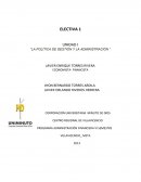 La política de gestión y la administración