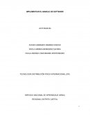 IMPLEMENTAR EL MANEJO DE SOFTWARE