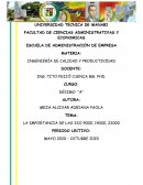Importancia de ISO 9000 14000 22000