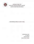 CUESTIONARIO DE LENGUAJE, LENGUA Y HABLA