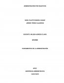 Informe sobre la administración por objetivos
