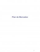 Plan de Mercadeo. Plantilla de mercado