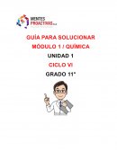 GUIA PARA SOLUCIONAR QUIMICA