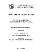 ENTREVISTA EDUCACIONAL