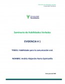 Habilidades para la comunicación oral. El Covid19