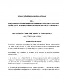 DESCRIPCIÓN DE LA PLANEACIÓN INTEGRAL