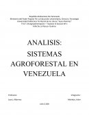 ANALISIS: SISTEMAS AGROFORESTAL EN VENEZUELA