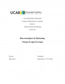 Plan estratégico de Marketing: Tanque de agua EcoAgua