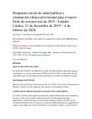 Acontecimientos del covid 19