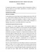 Resumen reflexivo de Teétetos. Platón