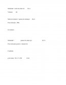 Trabajo con molaridad