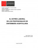 EL ESTRÉS LABORAL EN LOS PROFESIONALES DE ENFERMERÍA HOSPITALARIA