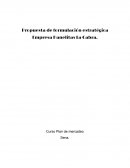 Propuesta de formulación estratégica Empresa Panelitas La Cabra
