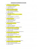 Cuestionario de Investigación de mercados