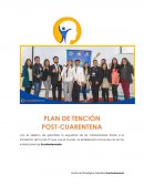 PLAN DE TENCIÓN POST-CUARENTENA