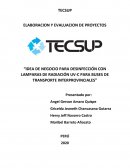 Idea de negocio para desinfección con lamparas de radiación UV-C para buses de transporte interprovinciales