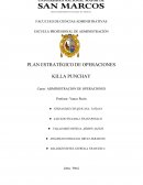 PLAN ESTRATÉGICO DE OPERACIONES KILLA PUNCHAY