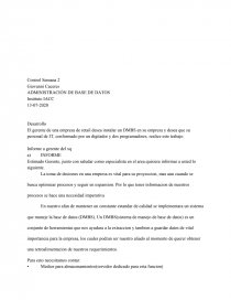 Administración de Base de Datos. Página 1
