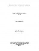 Relacion entre lacontabilidad y el derecho contable