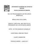 CARTA DEL JEFE SEATTLE AL PRESIDENTE DE LOS ESTADOS UNIDOS