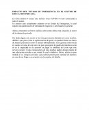 IMPACTO DEL ESTADO DE EMERGENCIA EN EL SECTOR DE EDUCACION PRIVADA