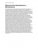 Relacion entre la administracion y Marketing