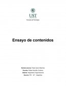 Escuela de Psicología. Ensayo de contenidos