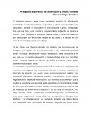 Mi segunda experiencia de observación y practica docente