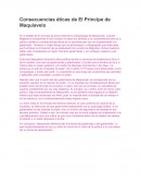 Consecuencias éticas de El Príncipe de Maquiavelo