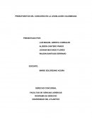 PRESUPUESTOS DEL CONCURSO EN LA LEGISLACIÓN COLOMBIANA