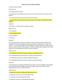 PREGUNTAS MACROECONOMIA. Página 1