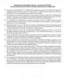 Taller de combustion -Balance de Materia