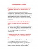 Taller Argumentos Filosofía