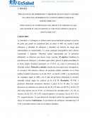 Prevalencia de sobrepeso y obesidad según edad y género en adultos atendidos en la posta médica Essalud Limoncarro 2017