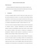 ESTUDIO COMPARATIVO SOBRE ESTILOS DE CRIANZA PARENTAL EN ESTUDIANTES DE SECUNDARIA DE DOS INSTITUCIONES EDUCATIVAS DEL DISTRITO DE CHANCAY, 2019