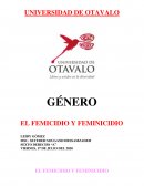 GÉNERO EL FEMICIDIO Y FEMINICIDIO