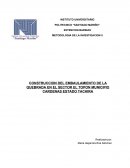 CONSTRUCCION DEL EMBAULAMIENTO DE LA QUEBRADA EN EL SECTOR EL TOPON MUNICIPIO CARDENAS ESTADO TACHIRA