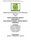 EQUIPOS DE TRABAJO - PRÁCTICA DOCENTE Y DIMENSIONES