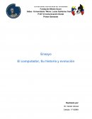 El computador, Su historia y evolución