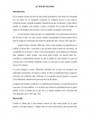 Análisis de los actos humanos desde una perspectiva ética y moral