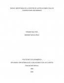 ENSAYO IMPORTANCIA DE LA GESTIÓN DE LAS RELACIONES CON LOS CLIENTES PARA UNA EMPRESA