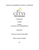 La persona y sus manifestaciones