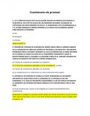 Cuestionario de procesal