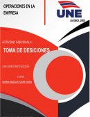 Actividad individual 4. Toma de decisiones