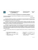 El tacto en la enseñanza. El significado de la sensibilidad pedagógica