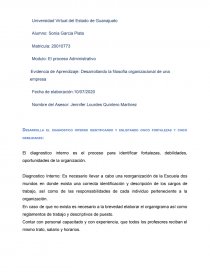 Evidencia de Aprendizaje: Desarrollando la filosofía organizacional de una empresa. Página 1