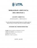 Diversidad, frecuencia, densidad de dispersores de semillas y especies de plantas de la Reserva Forestal de Negros del Norte, ubicado en Filipinas