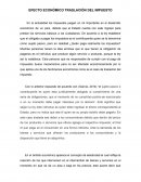 EFECTO ECONOMICO TRASLACION DEL IMPUESTO