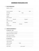 ANAMNESIS PSICOLOGICA