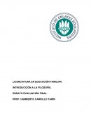 La relación que existe entre la filosofía y la educación